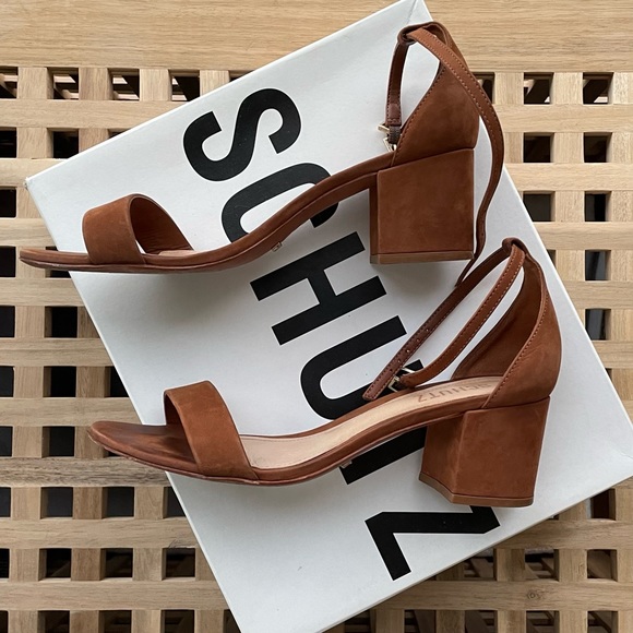 Schutz Chimes Block-Heel Sandals 6.5 - Picture 2 of 4